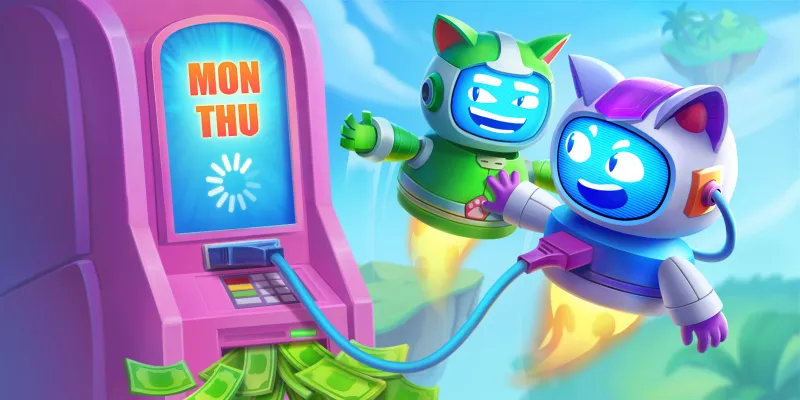 Wöchentlicher Cashback 15% bis zu 3,000€